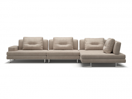 Coltar Ermes Modular Personalizabil 404x261cm Stil Contemporan Cadru Lemn Masiv Tapiterie Stofa sau Piele [2]