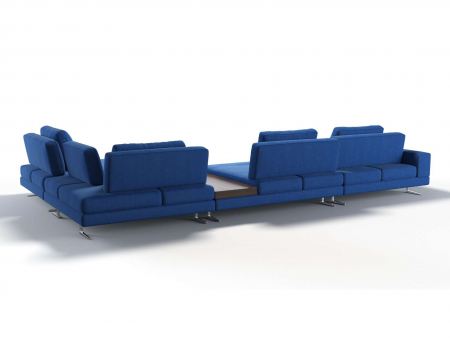 Coltar cu Sezlong si Masuta Ermes Modular Personalizabil 456x261cm Stil Contemporan Cadru Lemn Masiv Tapiterie Stofa sau Piele [15]