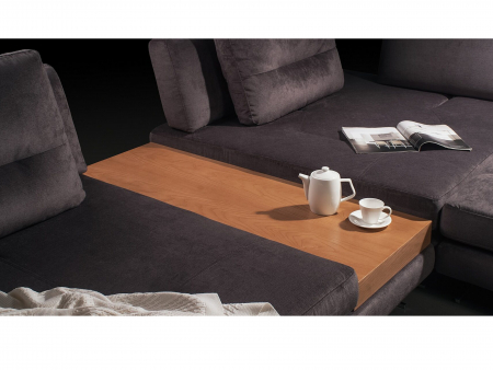 Coltar cu Sezlong si Masuta Ermes Modular Personalizabil 456x261cm Stil Contemporan Cadru Lemn Masiv Tapiterie Stofa sau Piele [24]