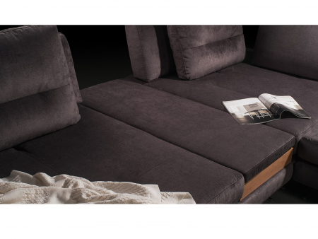 Coltar cu Sezlong si Masuta Ermes Modular Personalizabil 456x261cm Stil Contemporan Cadru Lemn Masiv Tapiterie Stofa sau Piele [23]