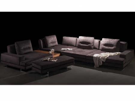 Coltar cu Sezlong si Masuta Ermes Modular Personalizabil 456x261cm Stil Contemporan Cadru Lemn Masiv Tapiterie Stofa sau Piele [38]