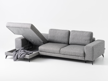 Coltar Extensibil cu Spatiu de Depozitare Blend, Personalizabil 275-315cm, Stil Contemporan, Tapiterie Stofa [24]
