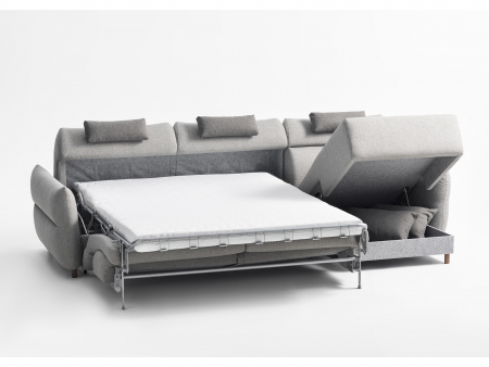 Coltar Extensibil cu Sezlong si Spatiu de Depozitare Bon Bon Personalizabil 310cm Stil Contemporan Tapiterie Stofa [9]