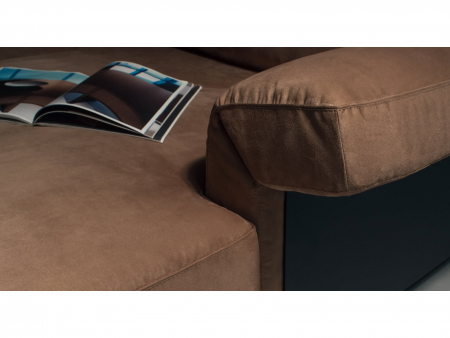 Coltar Extensibil cu Sezlong si Spatiu de Depozitare Cliff Personalizabil 330cm Stil Contemporan Cadru Lemn Masiv Tapiterie Stofa [25]