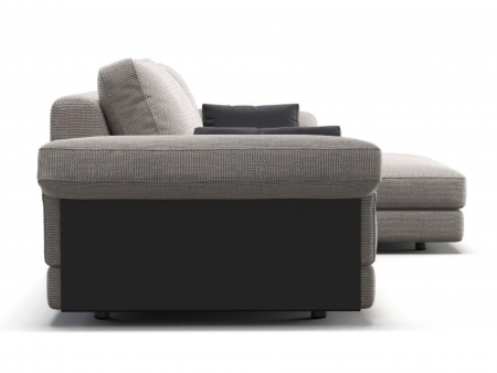 Coltar Extensibil cu Sezlong si Spatiu de Depozitare Cliff Personalizabil 330cm Stil Contemporan Cadru Lemn Masiv Tapiterie Stofa [15]