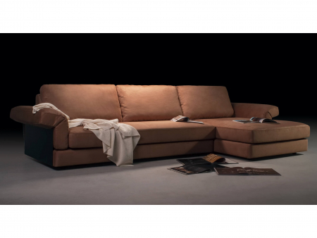 Coltar Extensibil cu Sezlong si Spatiu de Depozitare Cliff Personalizabil 330cm Stil Contemporan Cadru Lemn Masiv Tapiterie Stofa [24]