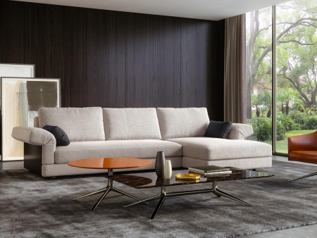 Coltar Extensibil cu Sezlong si Spatiu de Depozitare Cliff Personalizabil 330cm Stil Contemporan Cadru Lemn Masiv Tapiterie Stofa [19]