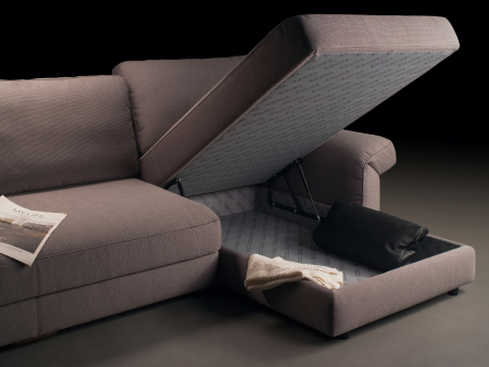 Coltar Extensibil cu Sezlong si Spatiu de Depozitare Cliff Personalizabil 330cm Stil Contemporan Cadru Lemn Masiv Tapiterie Stofa [18]
