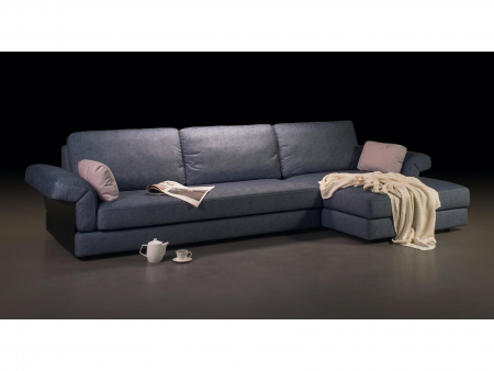 Coltar Extensibil cu Sezlong si Spatiu de Depozitare Cliff Personalizabil 330cm Stil Contemporan Cadru Lemn Masiv Tapiterie Stofa [20]