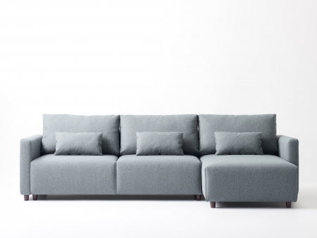 Mood - Coltar Extensibil cu Sezlong si Spatiu de Depozitare Como Personalizabil 244-284cm Stil Contemporan Tapiterie Stofa