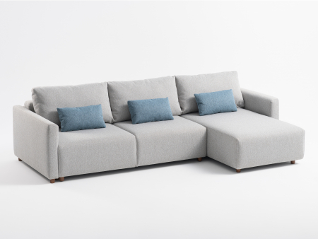 Coltar Extensibil cu Sezlong si Spatiu de Depozitare Como Personalizabil 244-284cm Stil Contemporan Tapiterie Stofa [20]
