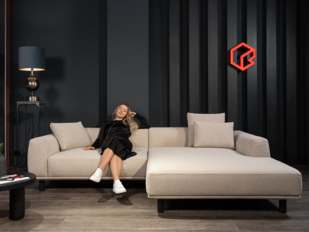 Coltar Extensibil cu Sezlong Ezari Personalizabil 316cm Stil Contemporan Tapiterie Stofa [2]