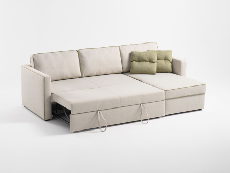 Coltar Extensibil cu Sezlong si Spatiu de Depozitare Mono Personalizabil 230-270cm Stil Contemporan Tapiterie Stofa [6]