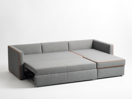Coltar Extensibil cu Sezlong si Spatiu de Depozitare Mono Personalizabil 230-270cm Stil Contemporan Tapiterie Stofa [22]
