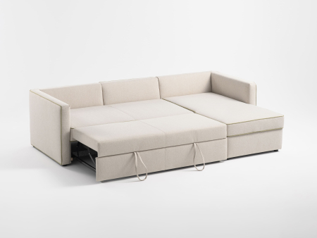 Coltar Extensibil cu Sezlong si Spatiu de Depozitare Mono Personalizabil 230-270cm Stil Contemporan Tapiterie Stofa [7]
