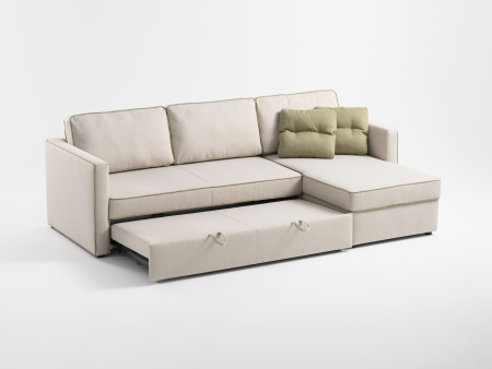 Coltar Extensibil cu Sezlong si Spatiu de Depozitare Mono Personalizabil 230-270cm Stil Contemporan Tapiterie Stofa [5]