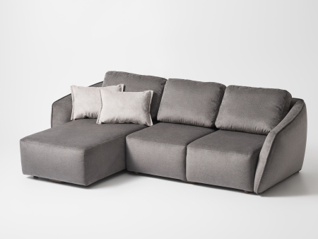 Coltar Extensibil cu Sezlong si Spatiu de Depozitare Moon Personalizabil 270-314cm Stil Contemporan Cadru Lemn Masiv Tapiterie Stofa [12]