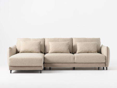Summer Mood - Coltar Extensibil cu Sezlong si Spatiu de Depozitare Tulon Personalizabil 260-290cm Stil Contemporan Tapiterie Stofa
