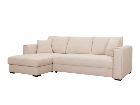 Coltar Extensibil cu Sezlong Helena Personalizabil 268cm Stil Scandinav Contemporan Cadru Lemn Masiv Tapiterie Stofa [1]