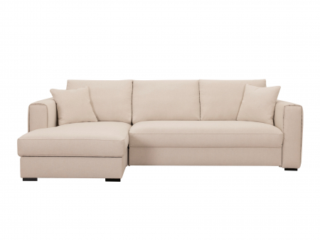 Canapele - Coltar Extensibil cu Sezlong Helena Personalizabil 268cm Stil Scandinav Contemporan Cadru Lemn Masiv Tapiterie Stofa