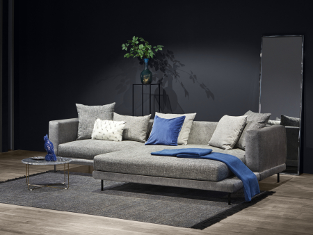 Coltar Extensibil cu Sezlong Karol Personalizabil 306cm Stil Contemporan Tapiterie Stofa [2]