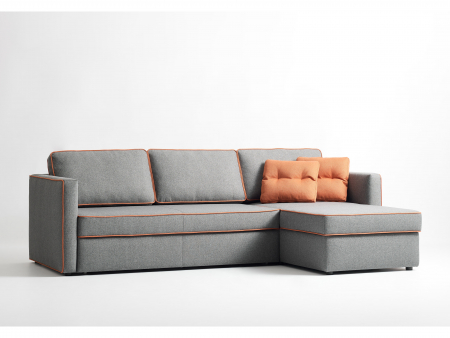 Coltar Extensibil cu Sezlong si Spatiu de Depozitare Mono Personalizabil 230-270cm Stil Contemporan Tapiterie Stofa [12]