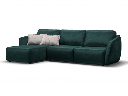 Coltar Extensibil cu Sezlong si Spatiu de Depozitare Moon Personalizabil 314cm Stil Contemporan Cadru Lemn Masiv Tapiterie Stofa [6]
