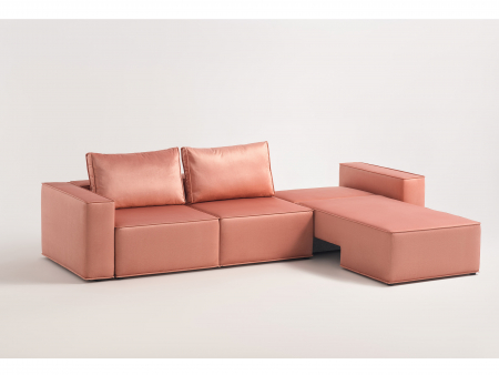 Coltar Extensibil cu Sezlong Move Personalizabil 230-320cm Stil Contemporan Tapiterie Stofa [21]