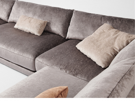 Coltar cu Sezlong Katarina Modular Personalizabil 385x227cm Stil Contemporan Cadru Lemn Masiv Tapiterie Stofa sau Piele [4]