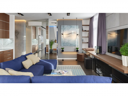 Coltar cu Sezlong Katarina Modular Personalizabil 385x227cm Stil Contemporan Cadru Lemn Masiv Tapiterie Stofa sau Piele [31]