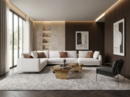 Coltar modular Amalfi, personalizabil, cadru lemn masiv, tapiterie stofa, stil Contemporan [1]