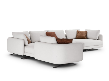 Coltar modular Amalfi, personalizabil, cadru lemn masiv, tapiterie stofa, stil Contemporan [3]