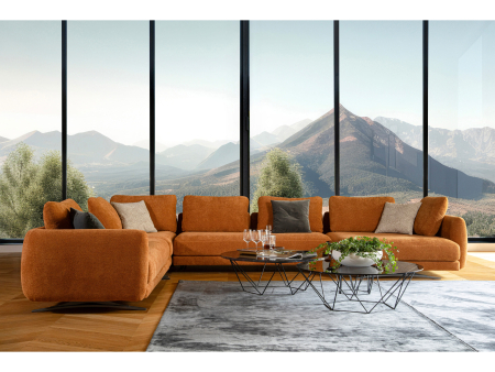 Coltar modular Amalfi, personalizabil, cadru lemn masiv, tapiterie stofa, stil Contemporan [1]