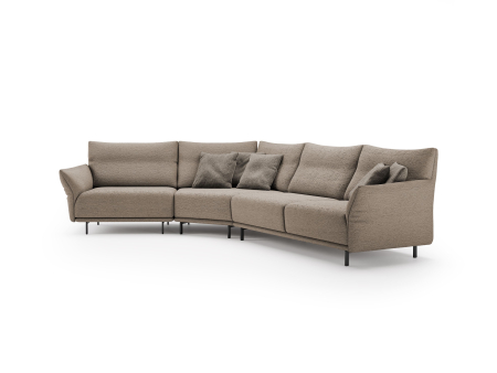 Coltar modular Anaga, personalizabil, cadru lemn masiv, tapiterie stofa, stil Contemporan [7]