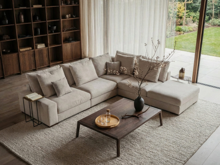 Coltar modular Avant, personalizabil, cadru lemn masiv, tapiterie stofa, ultra moale, stil Modern [2]