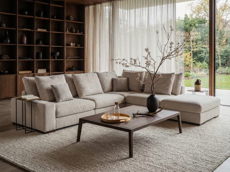 Coltar modular Avant, personalizabil, cadru lemn masiv, tapiterie stofa, ultra moale, stil Modern [1]