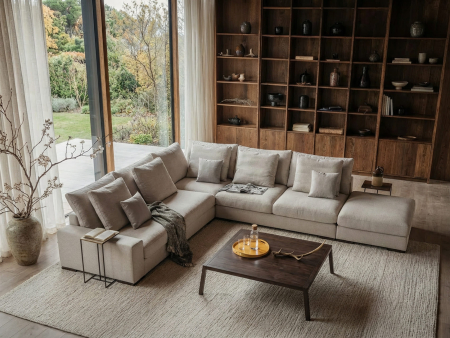 Coltar modular Avant, personalizabil, cadru lemn masiv, tapiterie stofa, ultra moale, stil Modern [11]