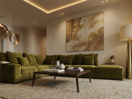 Coltar modular Avant, personalizabil, cadru lemn masiv, tapiterie stofa, ultra moale, stil Modern [19]