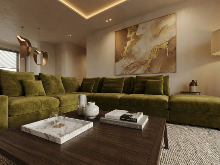 Coltar modular Avant, personalizabil, cadru lemn masiv, tapiterie stofa, ultra moale, stil Modern [17]