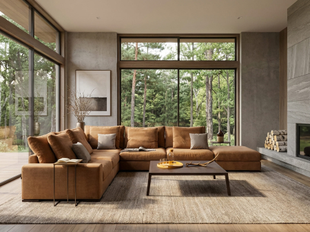 Coltar modular Avant, personalizabil, cadru lemn masiv, tapiterie stofa, ultra moale, stil Modern [8]