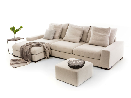Coltar modular Avant, personalizabil, cadru lemn masiv, tapiterie stofa, ultra moale, stil Modern [2]