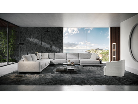 Coltar modular Calypso, personalizabil, cadru lemn masiv, tapiterie stofa, stil Contemporan [7]