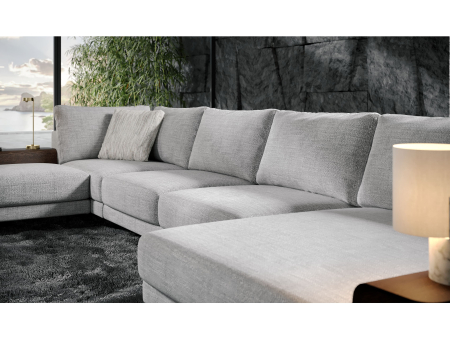 Coltar modular Calypso, personalizabil, cadru lemn masiv, tapiterie stofa, stil Contemporan [15]