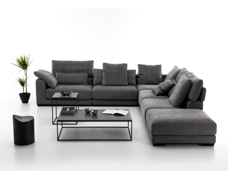 Coltar modular Samoa, personalizabil, cadru lemn masiv, tapiterie stofa, stil Contemporan [1]