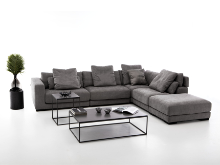 Olta - Coltar modular Samoa, personalizabil, cadru lemn masiv, tapiterie stofa, stil Contemporan