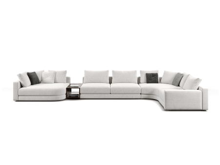 Coltar modular Stone, personalizabil, cadru lemn masiv, tapiterie stofa, stil Contemporan [8]