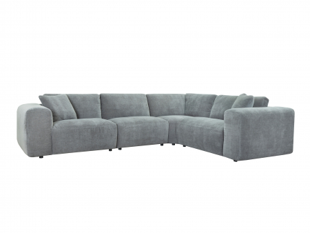 Coltare & Chaiselong - Coltar Morga Modular Personalizabil 322x252cm Cadru Lemn Masiv Tapiterie Stofa sau Piele