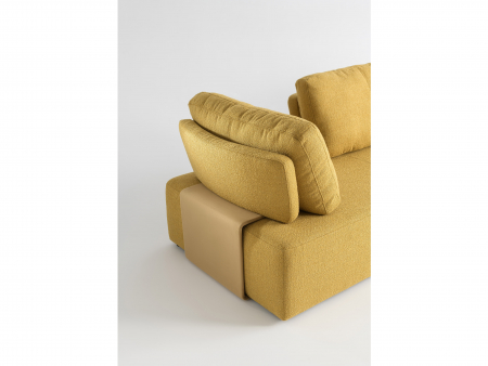 Coltar Puff Modular Personalizabil 300x200cm Stil Contemporan Tapiterie Stofa sau Piele [6]