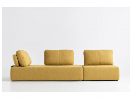Coltar Puff Modular Personalizabil 300x200cm Stil Contemporan Tapiterie Stofa sau Piele [21]