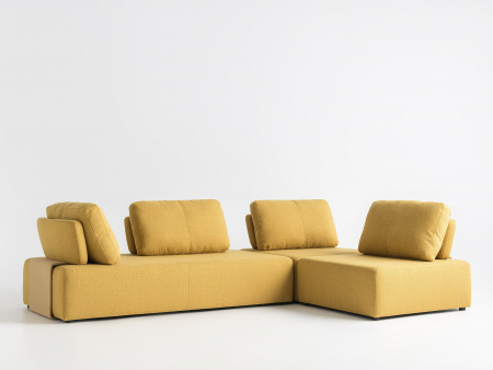 Canapele - Coltar Puff Modular Personalizabil 300x200cm Stil Contemporan Tapiterie Stofa sau Piele